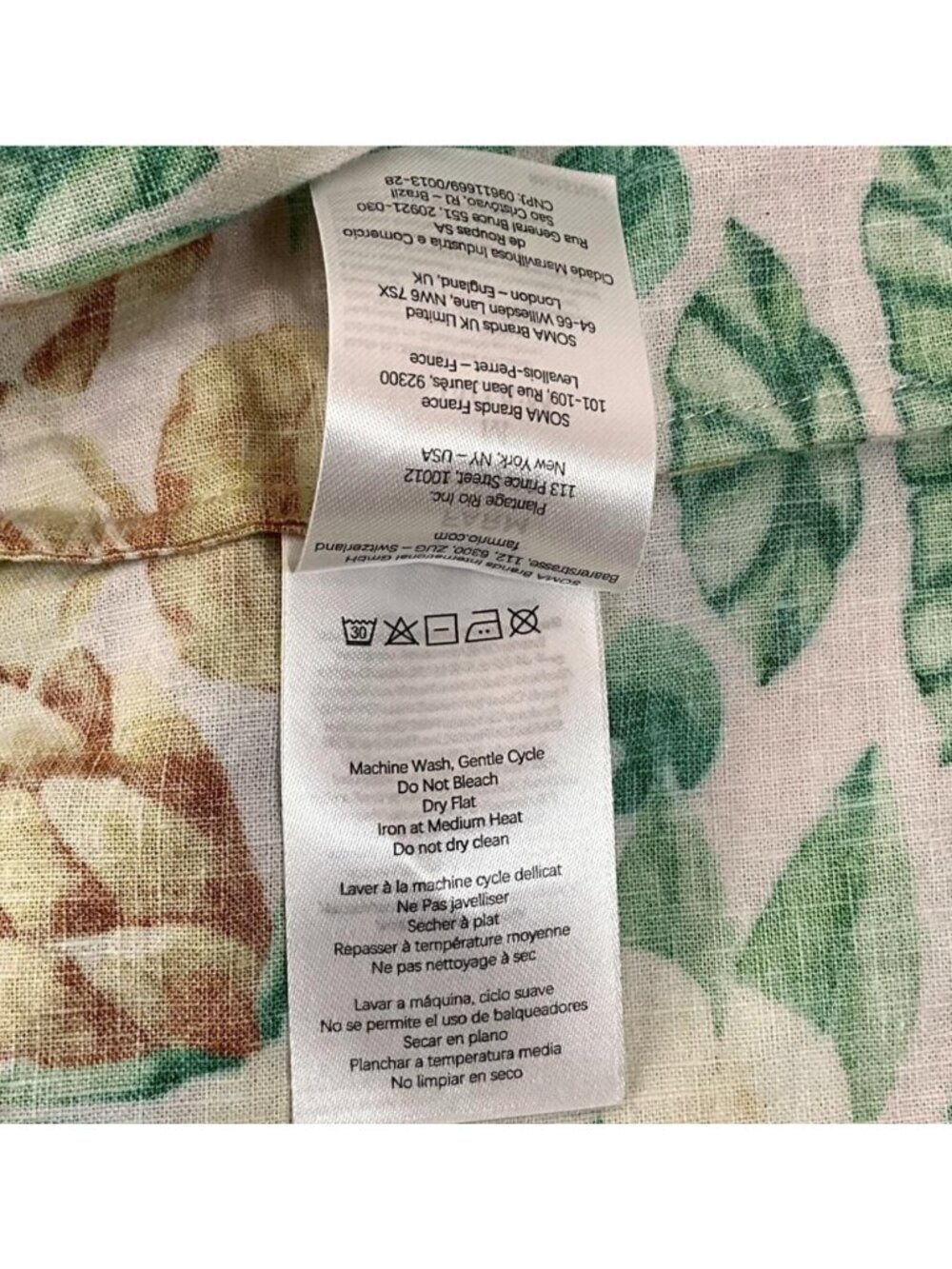 FARM Rio Pink Botanical Beauty Lenzing Ecovero Euroflax Maxi Dress Womens M READ - Picture 12 of 16
